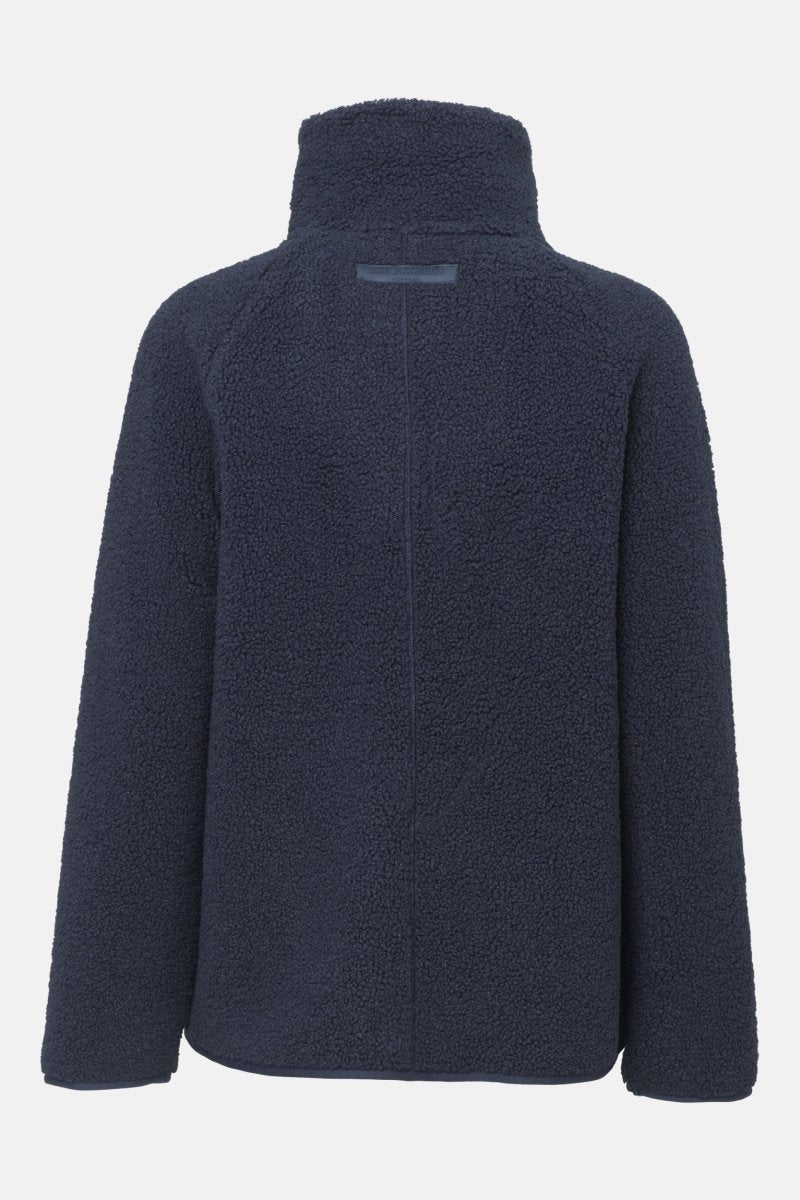 Kort teddyjack met rits BONDEDPILE01 | Dark Indigo | Jacket | Ilse Jacobsen