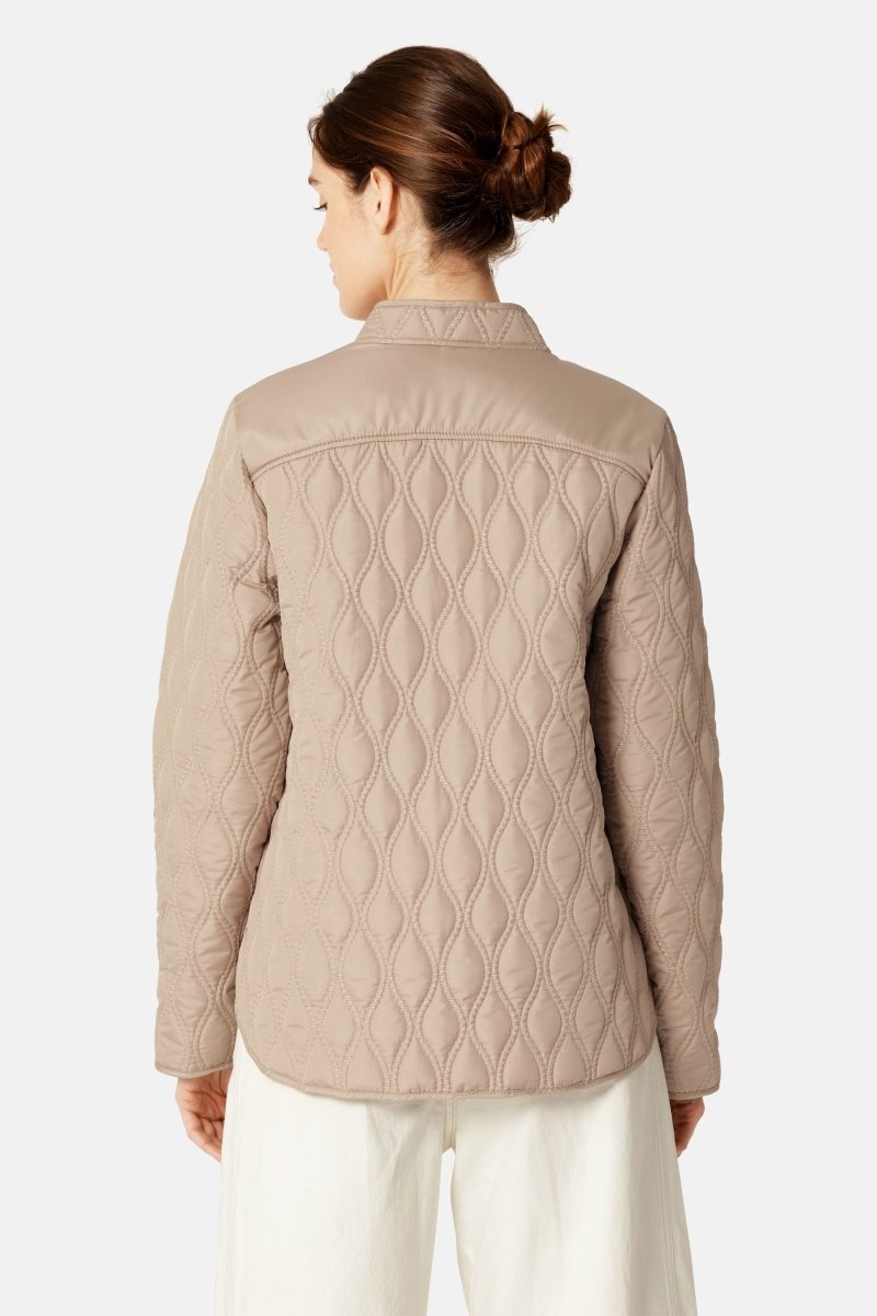 Korte Gewatteerde Jas AROS06 | Wheat | Jacket | Ilse Jacobsen