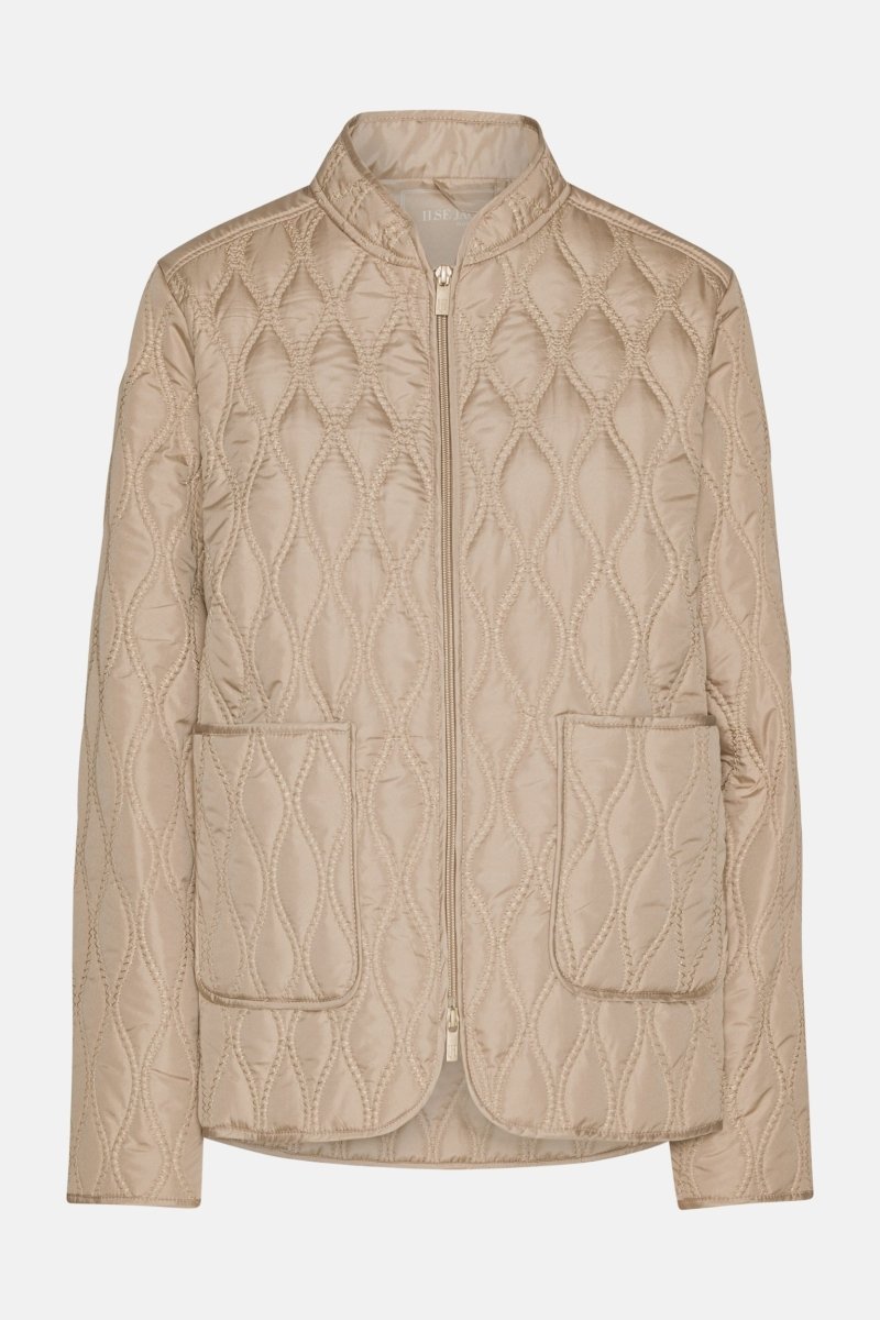 Korte Gewatteerde Jas AROS06 | Wheat | Jacket | Ilse Jacobsen