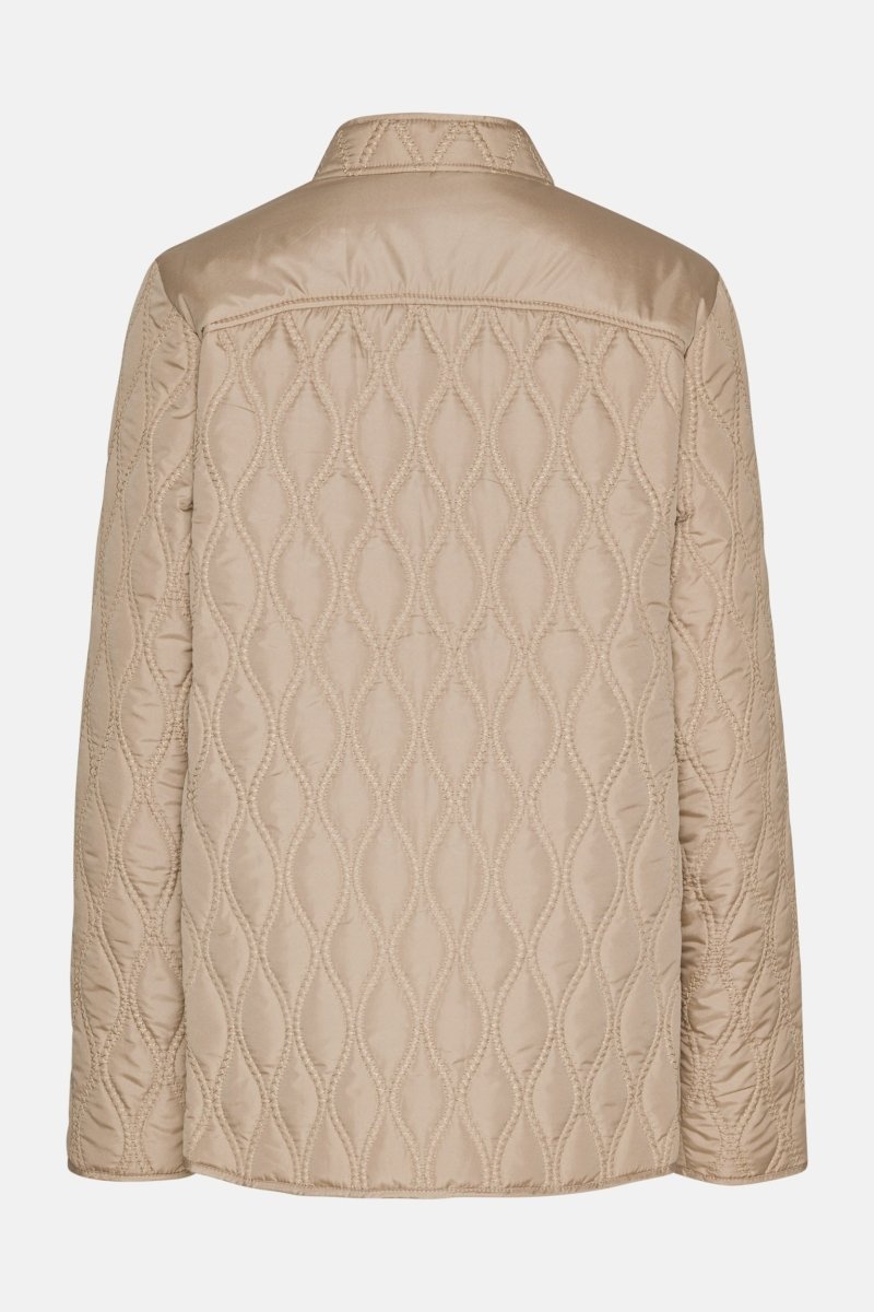 Korte Gewatteerde Jas AROS06 | Wheat | Jacket | Ilse Jacobsen