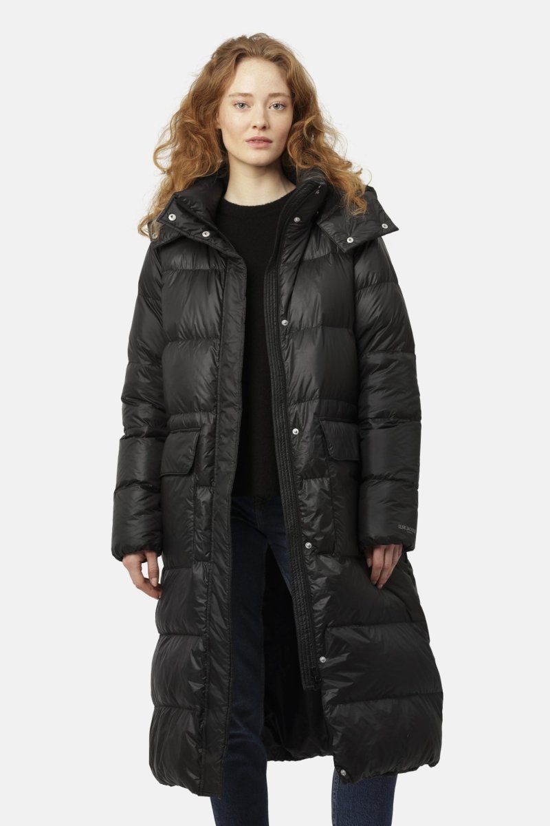 Lange Donzen Winterjas WALK11 | Black | Coat | Ilse Jacobsen