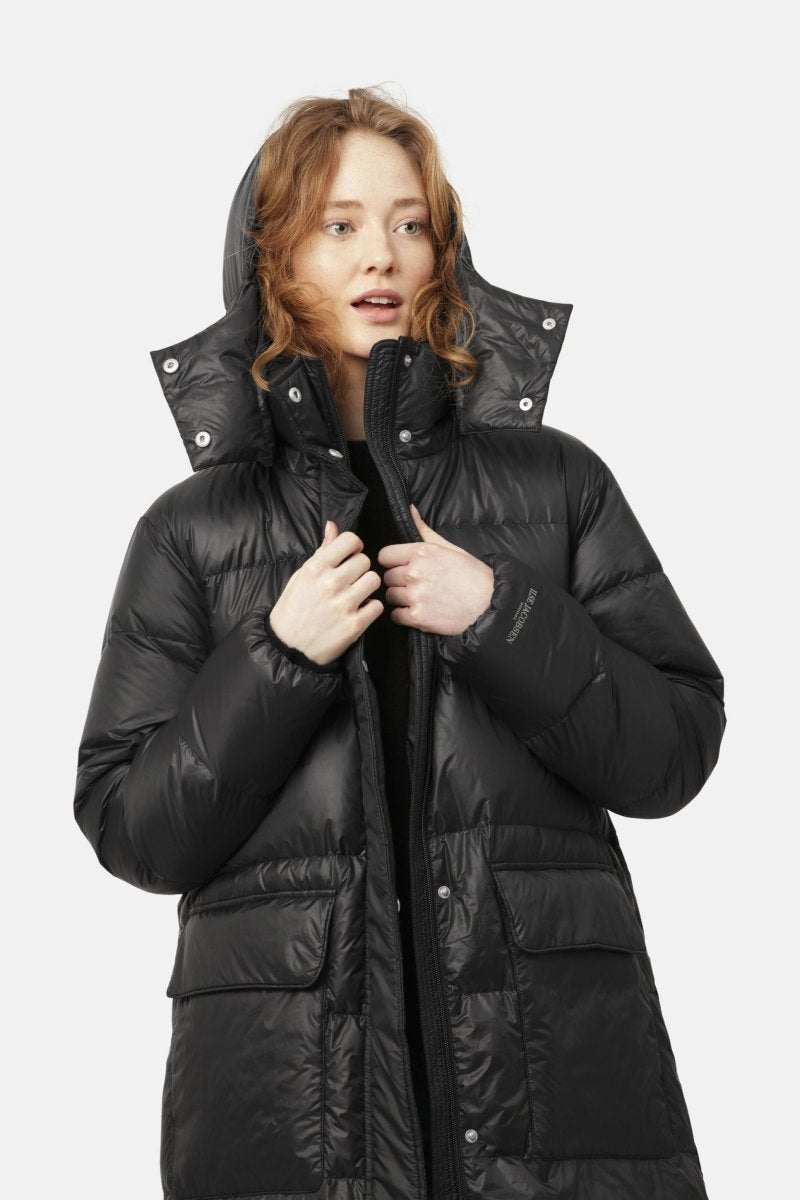 Lange Donzen Winterjas WALK11 | Black | Coat | Ilse Jacobsen