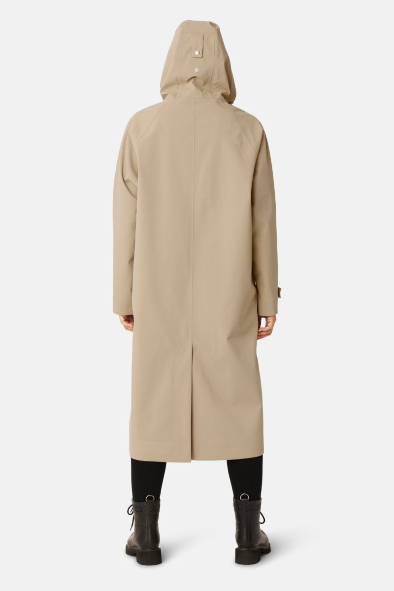 Lange Regenjas GENTLERAIN01 | Greige | Raincoat | Ilse Jacobsen