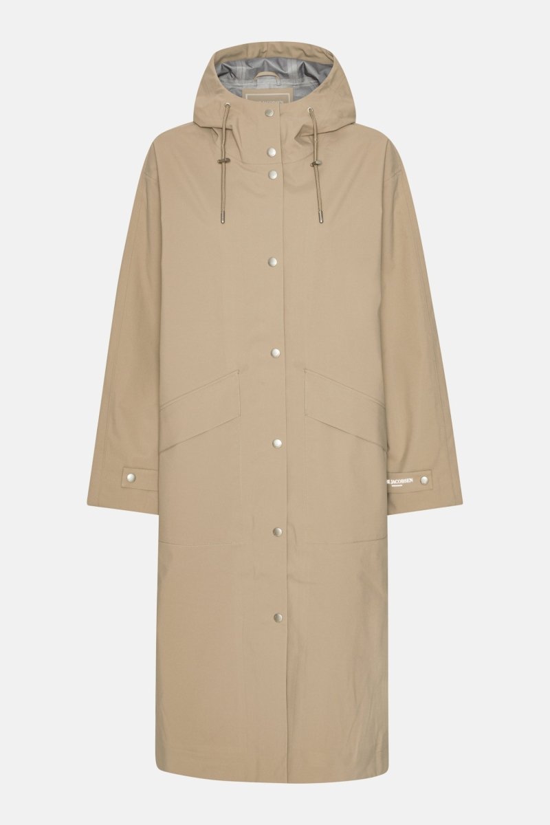 Lange Regenjas GENTLERAIN01 | Greige | Raincoat | Ilse Jacobsen