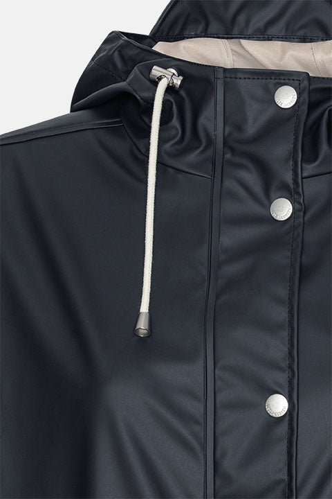 Lange regenjas RAIN232FR | Dark Indigo | Raincoat | Ilse Jacobsen