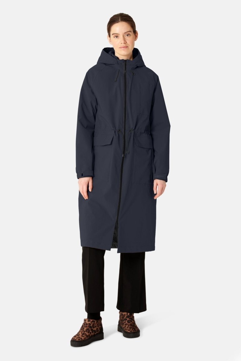 Lange Winterjas THERMAL01 | Dark Indigo | Parka | Ilse Jacobsen