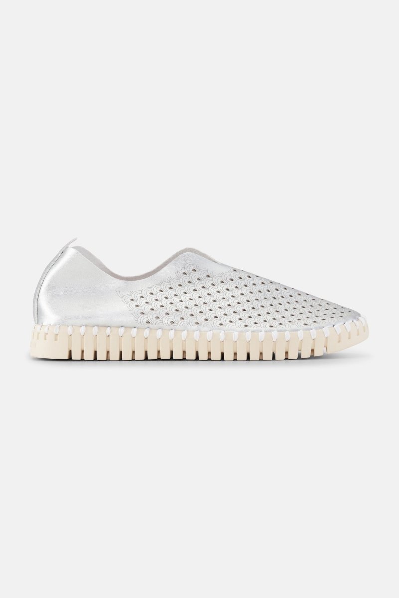 Metallic Instappers TULIP3576 | Silver | Shoes | Ilse Jacobsen