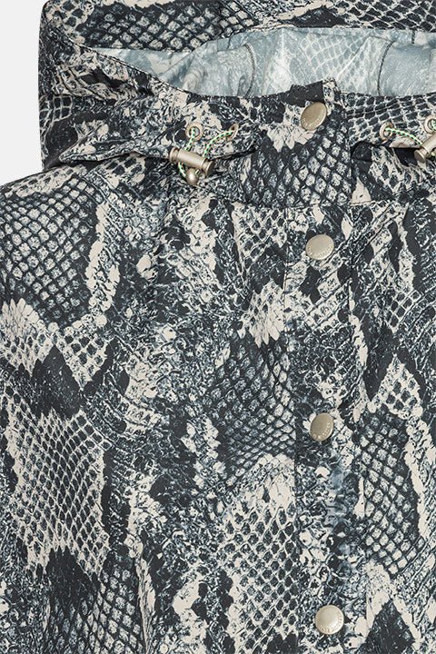 Poncho Regenjas RAIN222SPRP | Dark Blue Snake | Poncho | Ilse Jacobsen