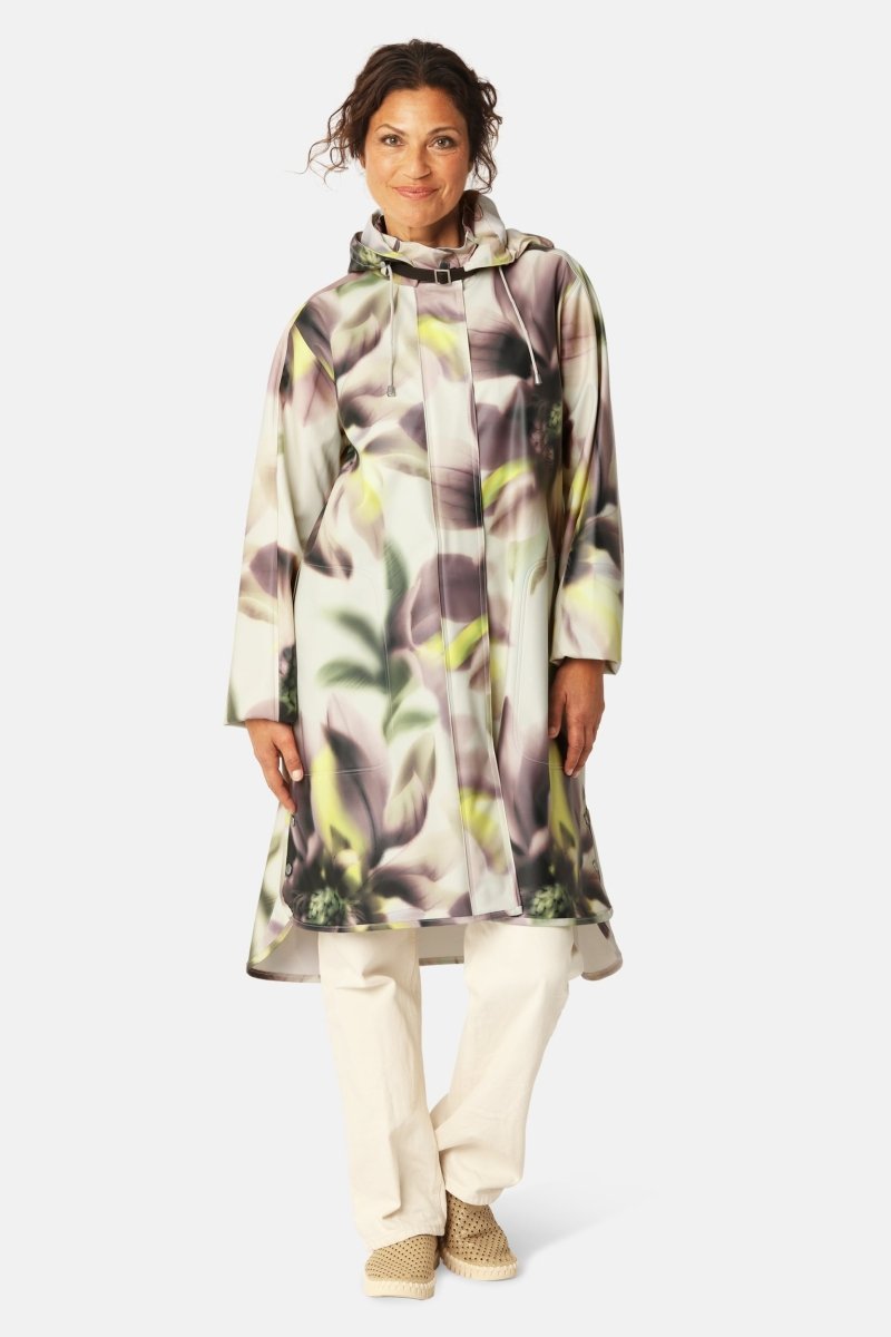 Regenjas RAIN71P | Light Photoristic Flower | Raincoat | Ilse Jacobsen