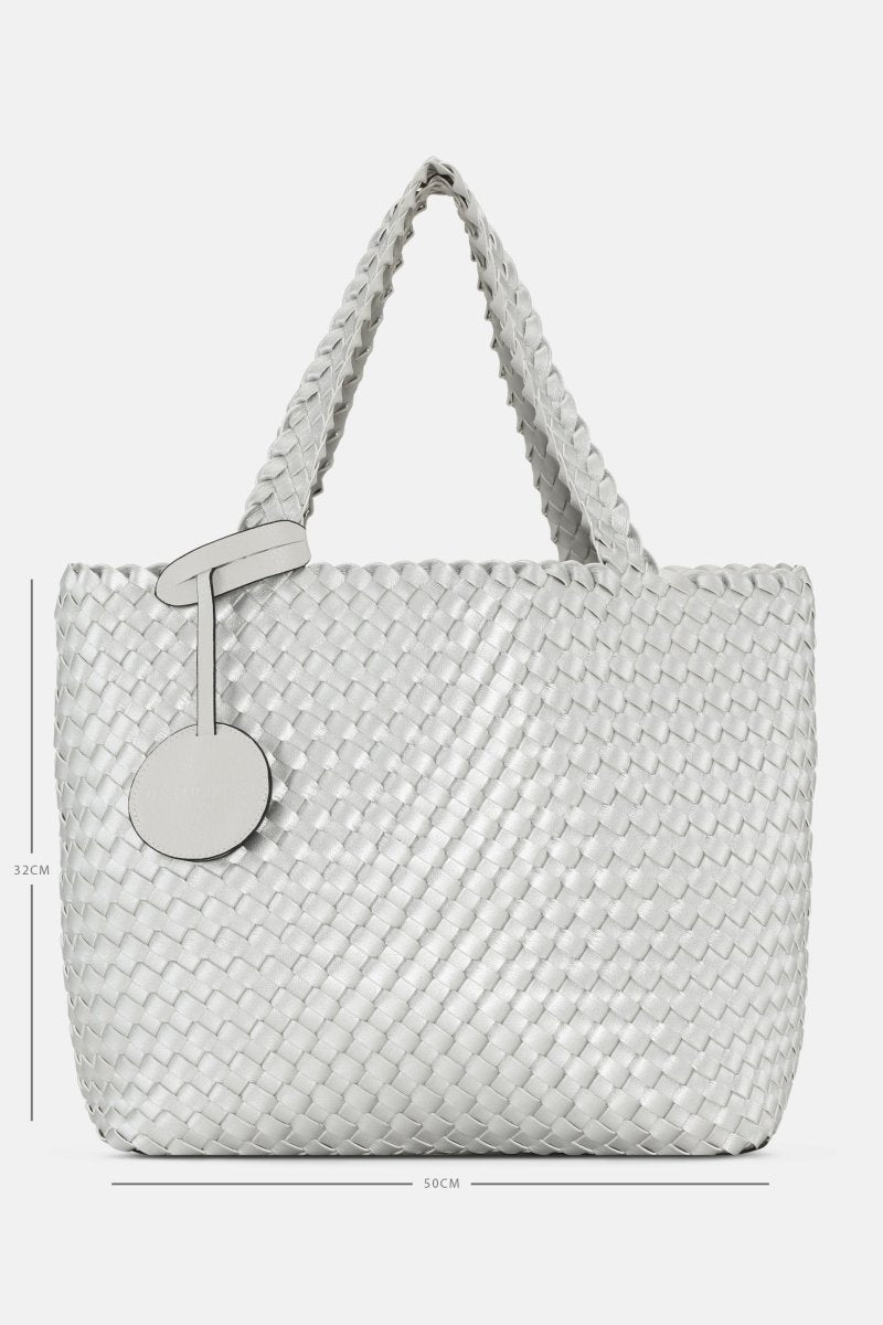 Reversible Tote Bag BAG08 M | Moonstruck Silver | Bag | Ilse Jacobsen
