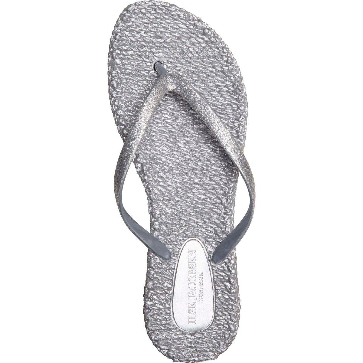 Slipper met glitter CHEERFUL01 | Silver | Flip Flop | Ilse Jacobsen