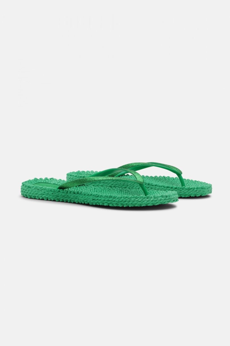 Slippers met glitter CHEERFUL01 | Fern Green | Flip Flop | Ilse Jacobsen