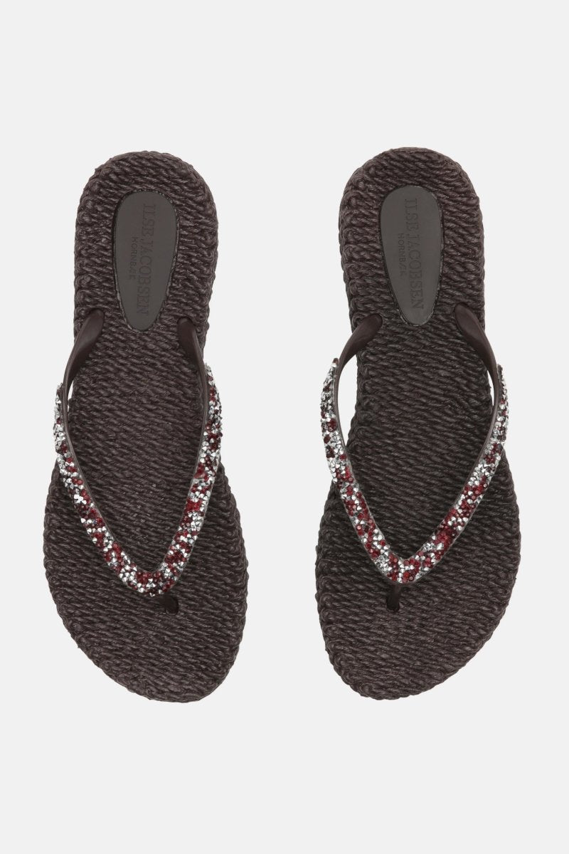 Slippers met glitter CHEERFUL03G | Prune | Flip Flop | Ilse Jacobsen