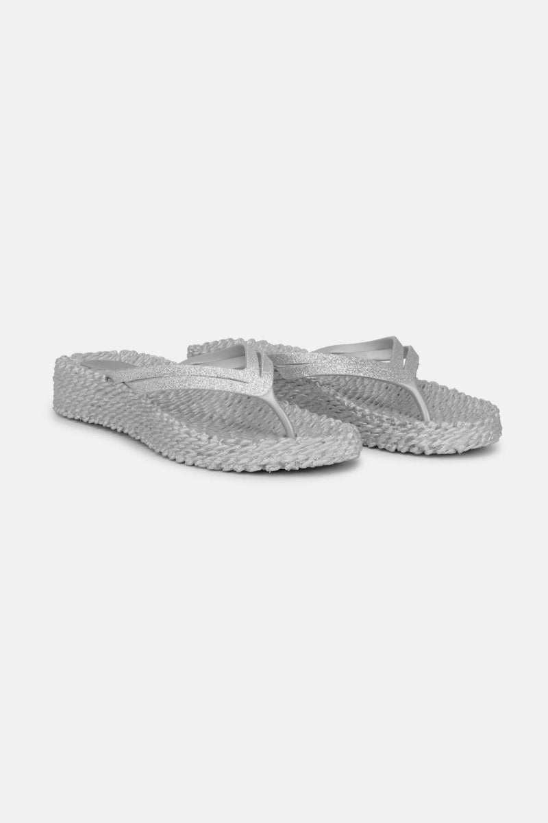 Slippers met lichte plateauzool CHEERFUL13 | Silver | Flip Flop | Ilse Jacobsen