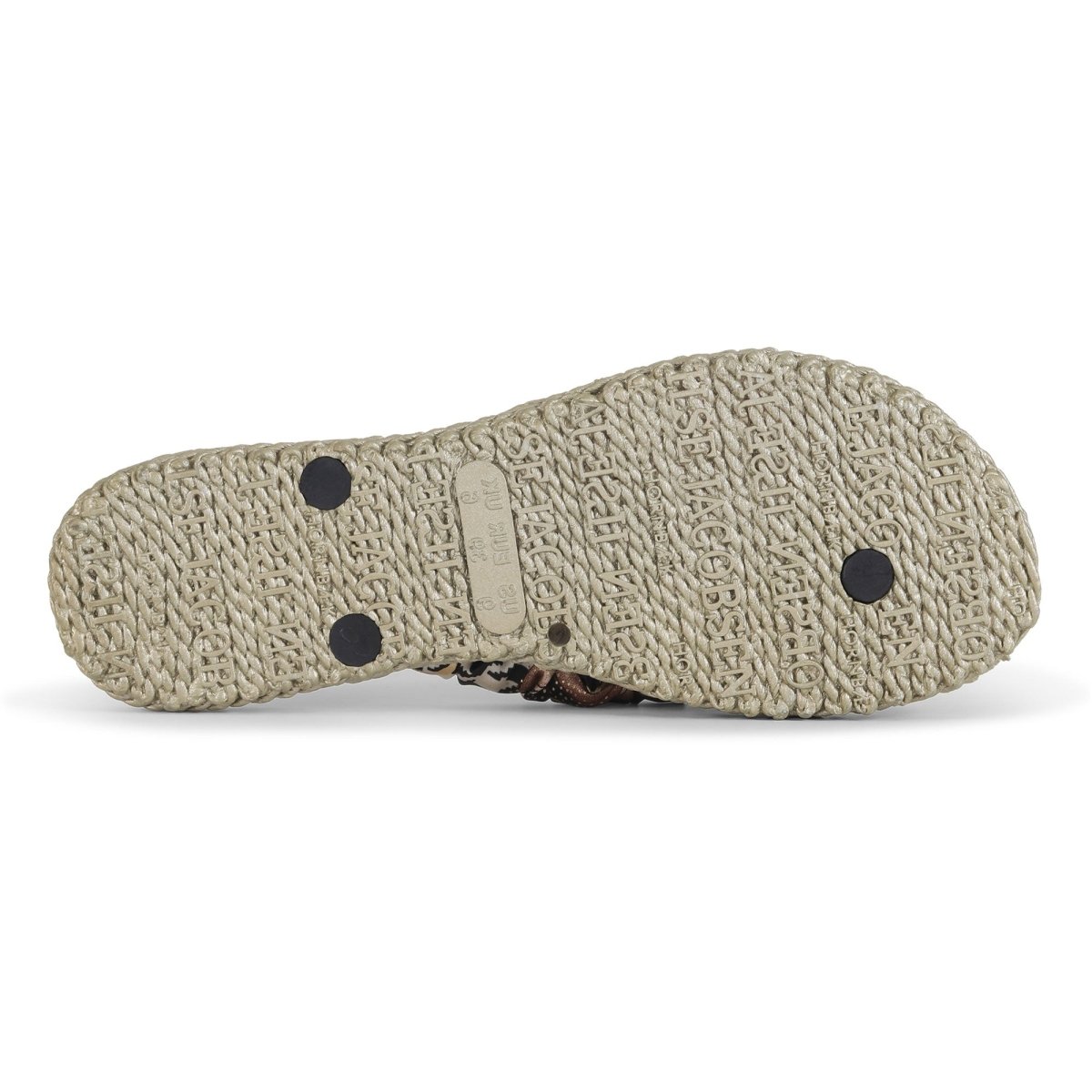 Slippers met stoffen band CHEERFUL05 | Platin | Flip Flop | Ilse Jacobsen