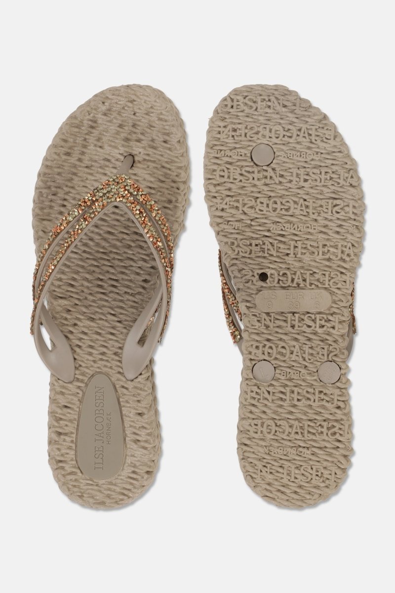 Platform slippers met koper mix strass steen CHEERFUL15C | Atmosphere | Shoes | Ilse Jacobsen