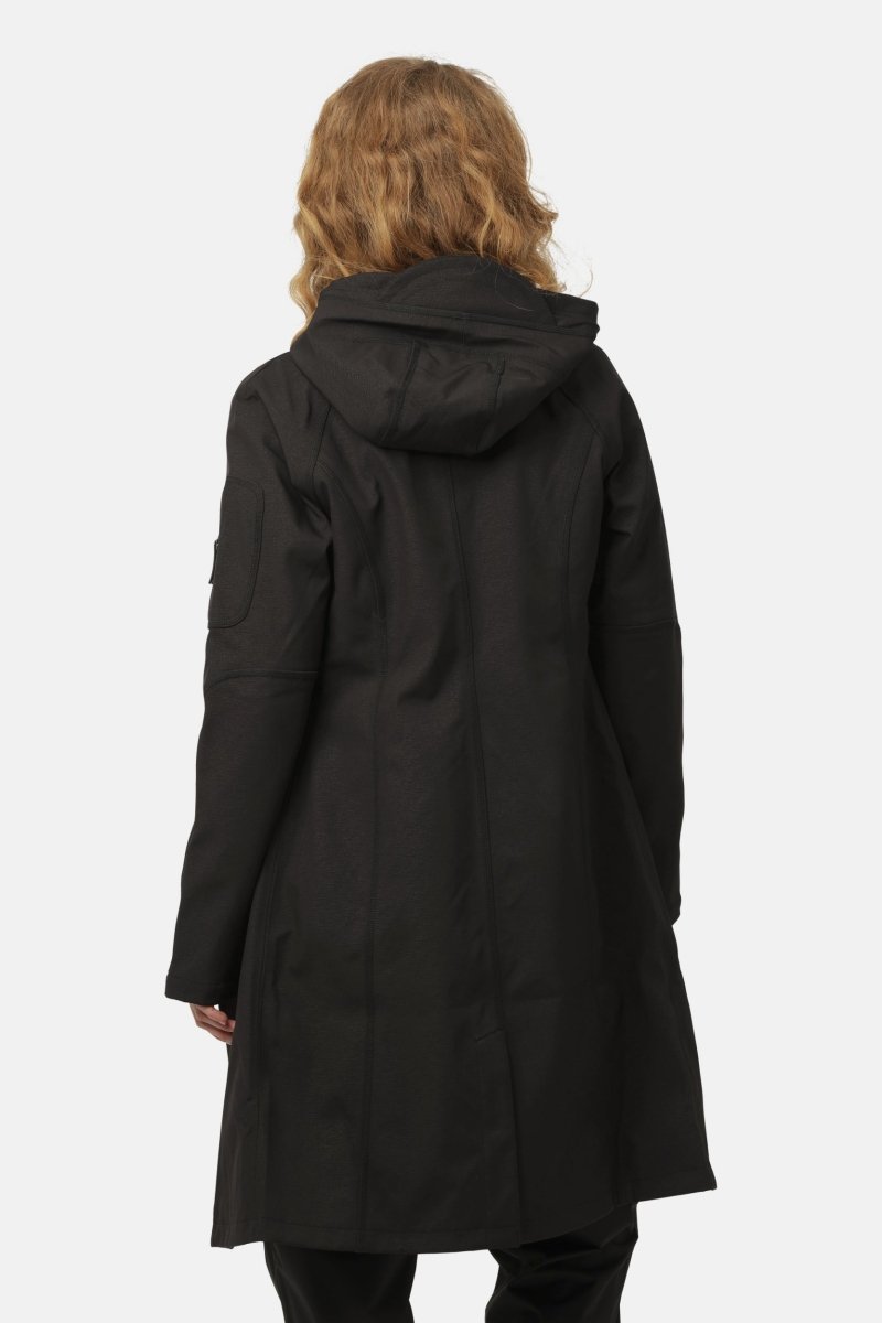 Softshell regenjas lang RAIN37L | Black | Raincoat | Ilse Jacobsen