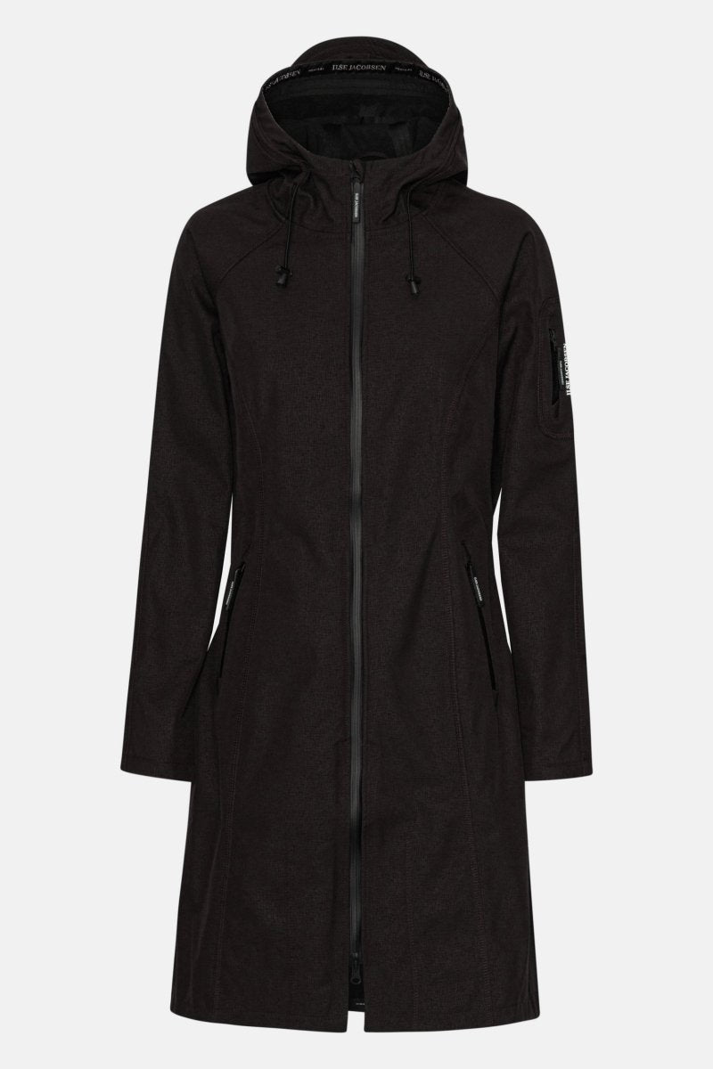Softshell regenjas lang RAIN37L | Black | Raincoat | Ilse Jacobsen