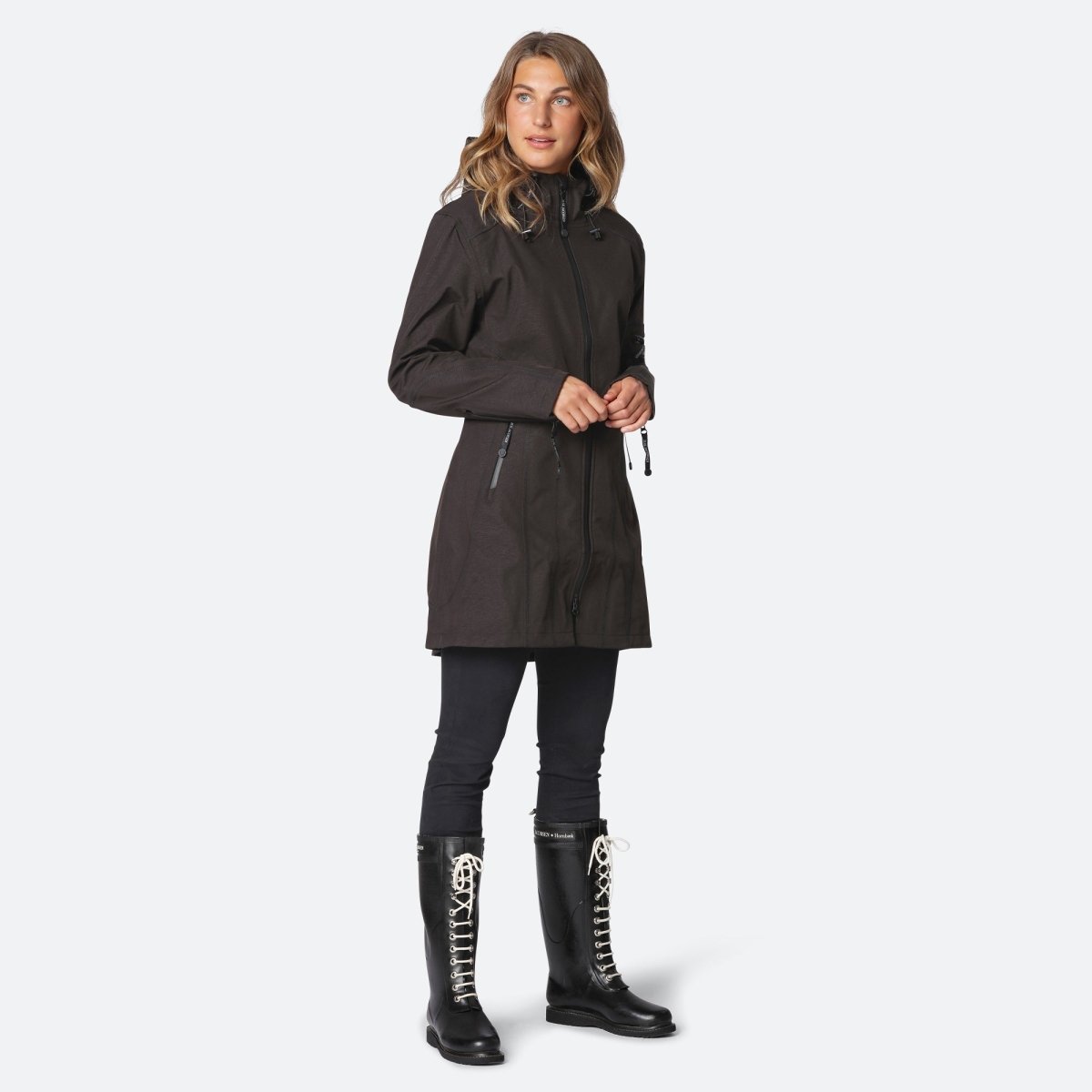 Softshell regenjas RAIN07 | Black | Raincoat | Ilse Jacobsen