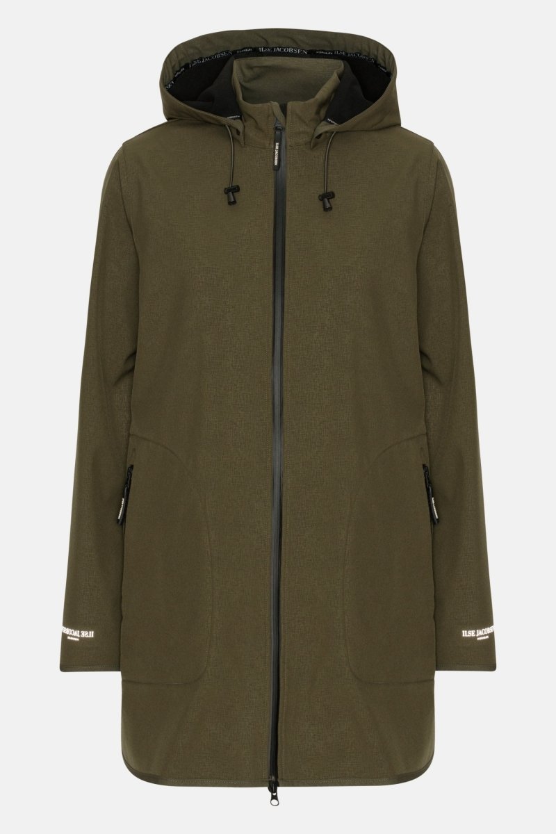 Softshell Regenjas RAIN135 | Army | Raincoat | Ilse Jacobsen
