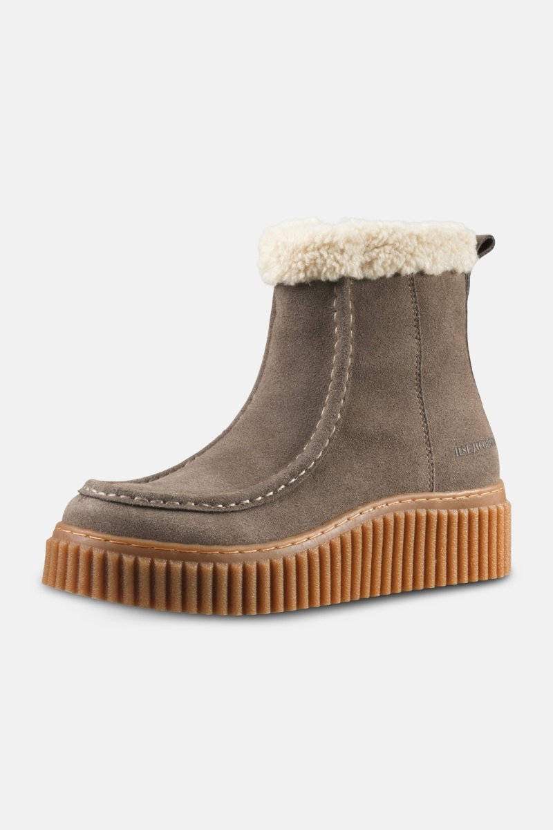Suède laarsjes met lamsvacht CALIRA01 | Falcon Clay | Shoes | Ilse Jacobsen