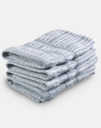 Gezichtshanddoek - Set van 4 stuks | Powder Blue Stripes | Bath Collection | Ilse Jacobsen