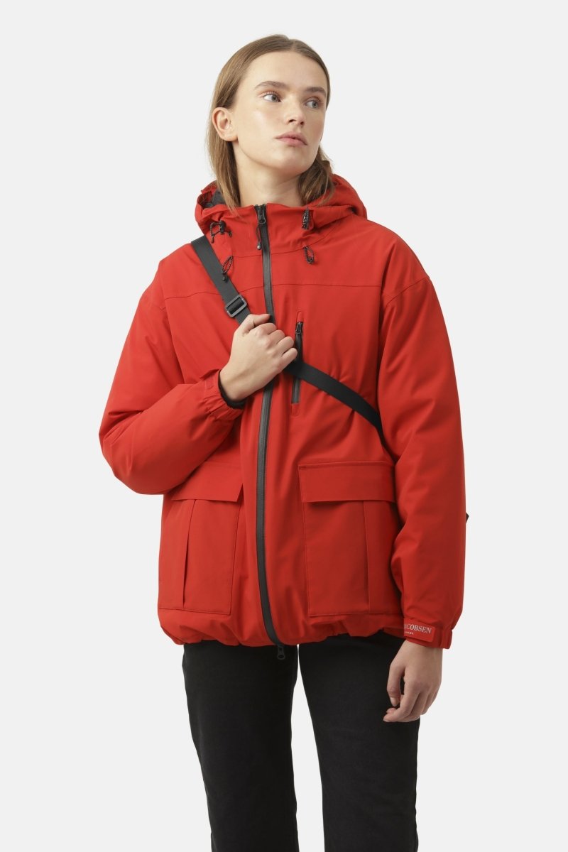 Waterdichte Dons Winterjas TECHRAIN01 | Fire | Raincoat | Ilse Jacobsen
