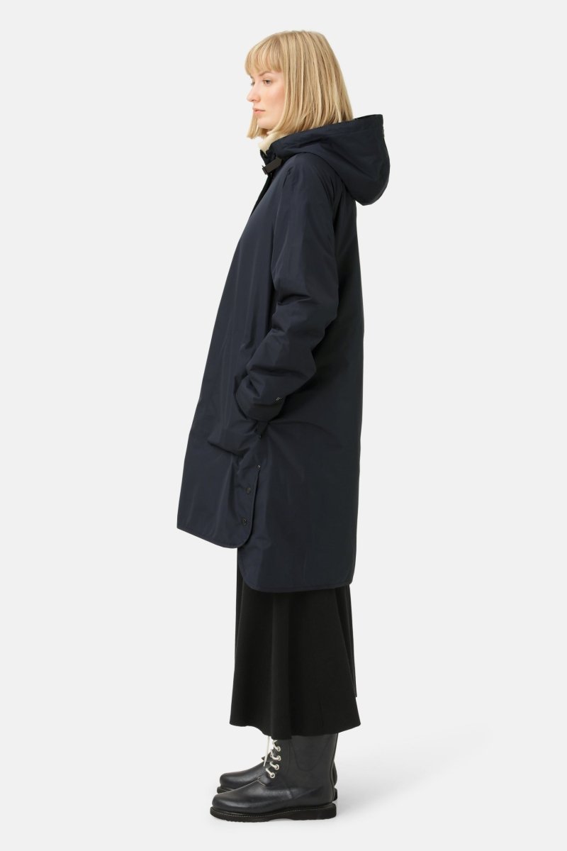 Winterjas RAIN200 | Dark Indigo | Raincoat | Ilse Jacobsen