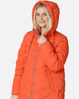 Winterjas PEPPY01 | Warm Orange | Coat | Ilse Jacobsen