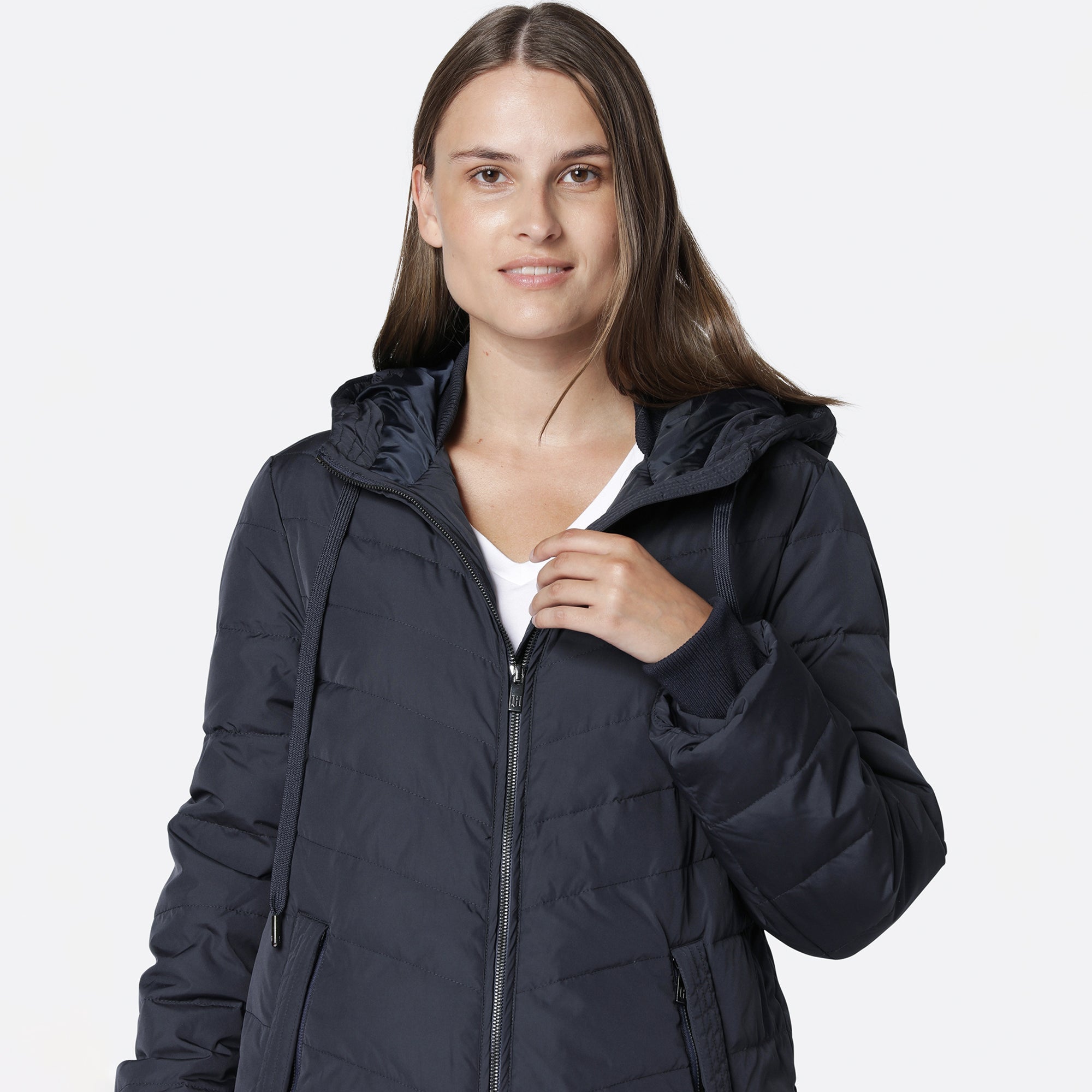 Winterjas PEPPY01 | Dark Indigo | Coat | Ilse Jacobsen