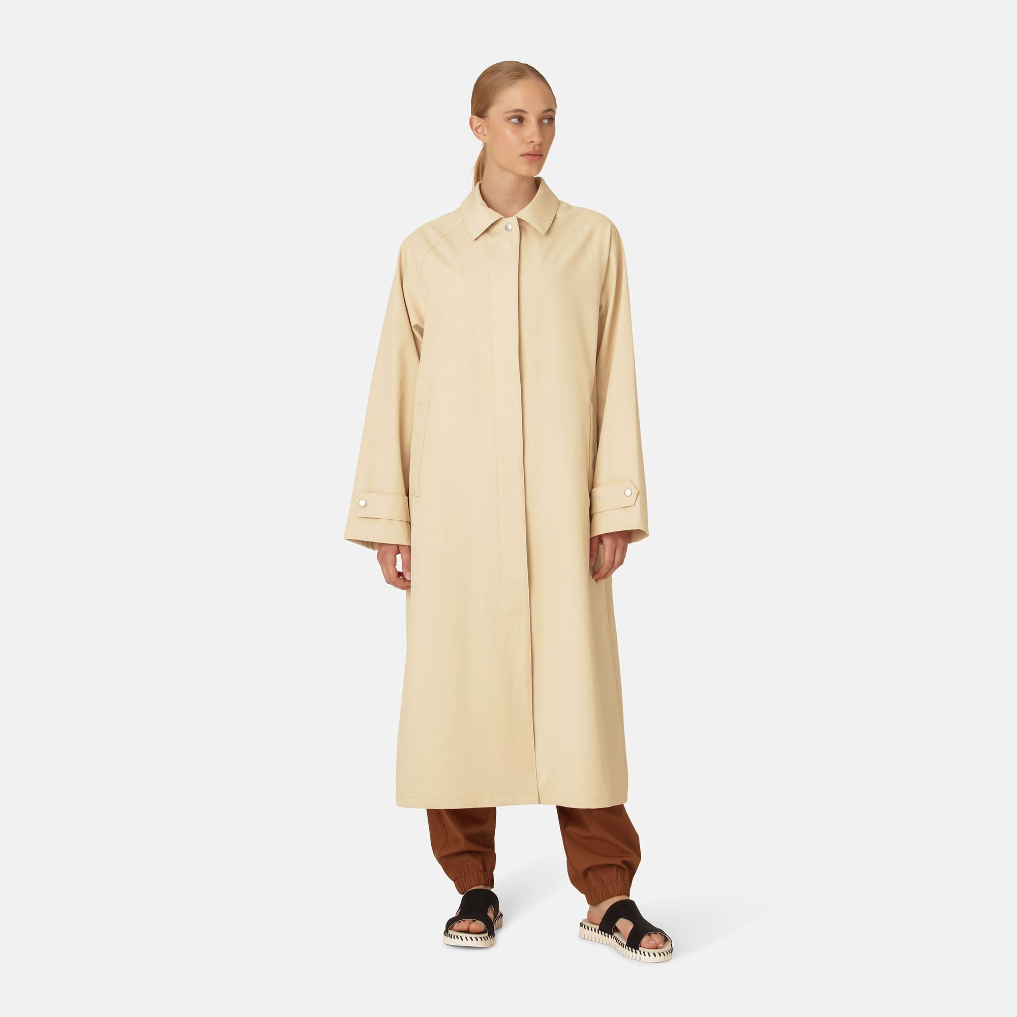 Regenjas RAIN203 | Beige | Raincoat | Ilse Jacobsen