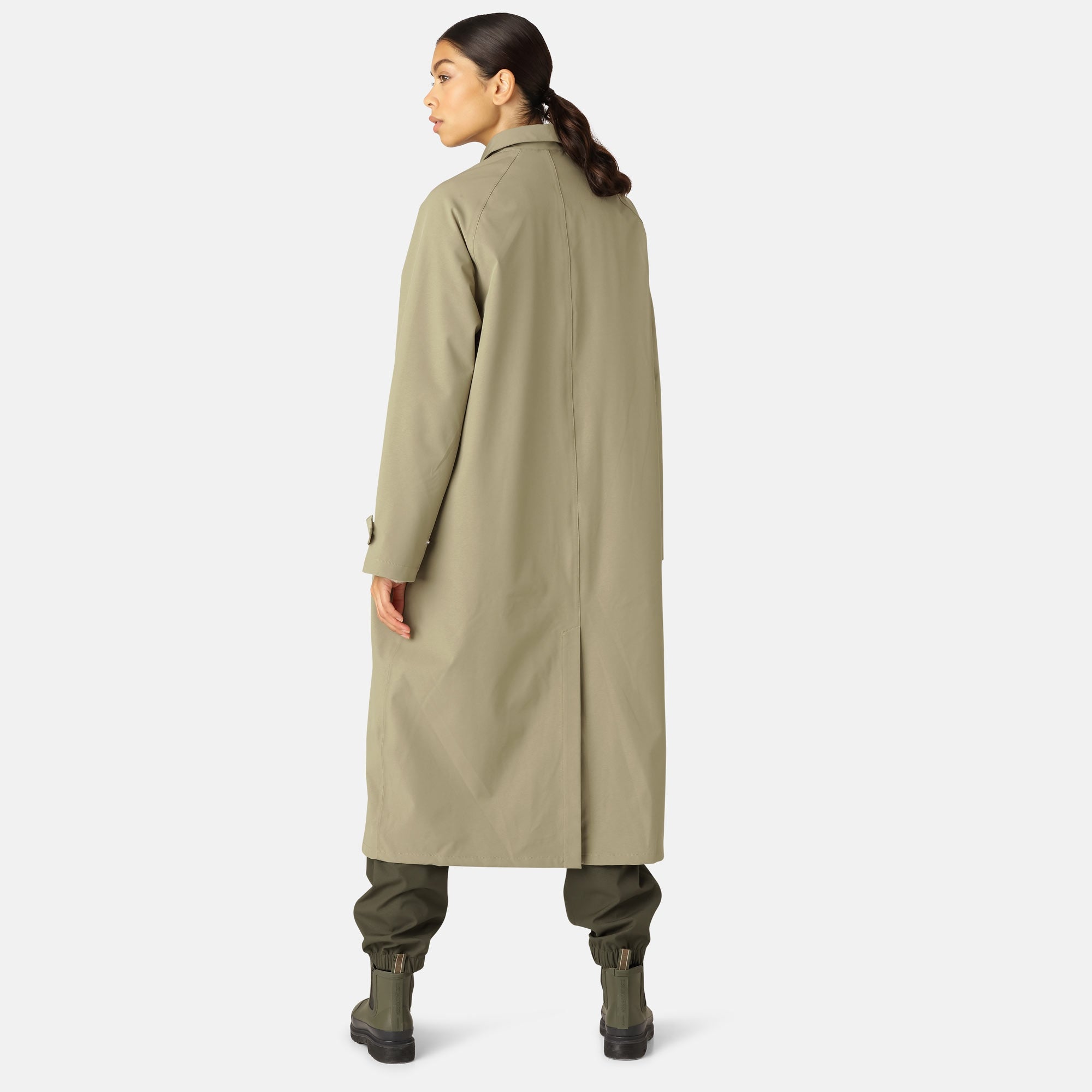 Regenjas RAIN203 | Sage | Raincoat | Ilse Jacobsen
