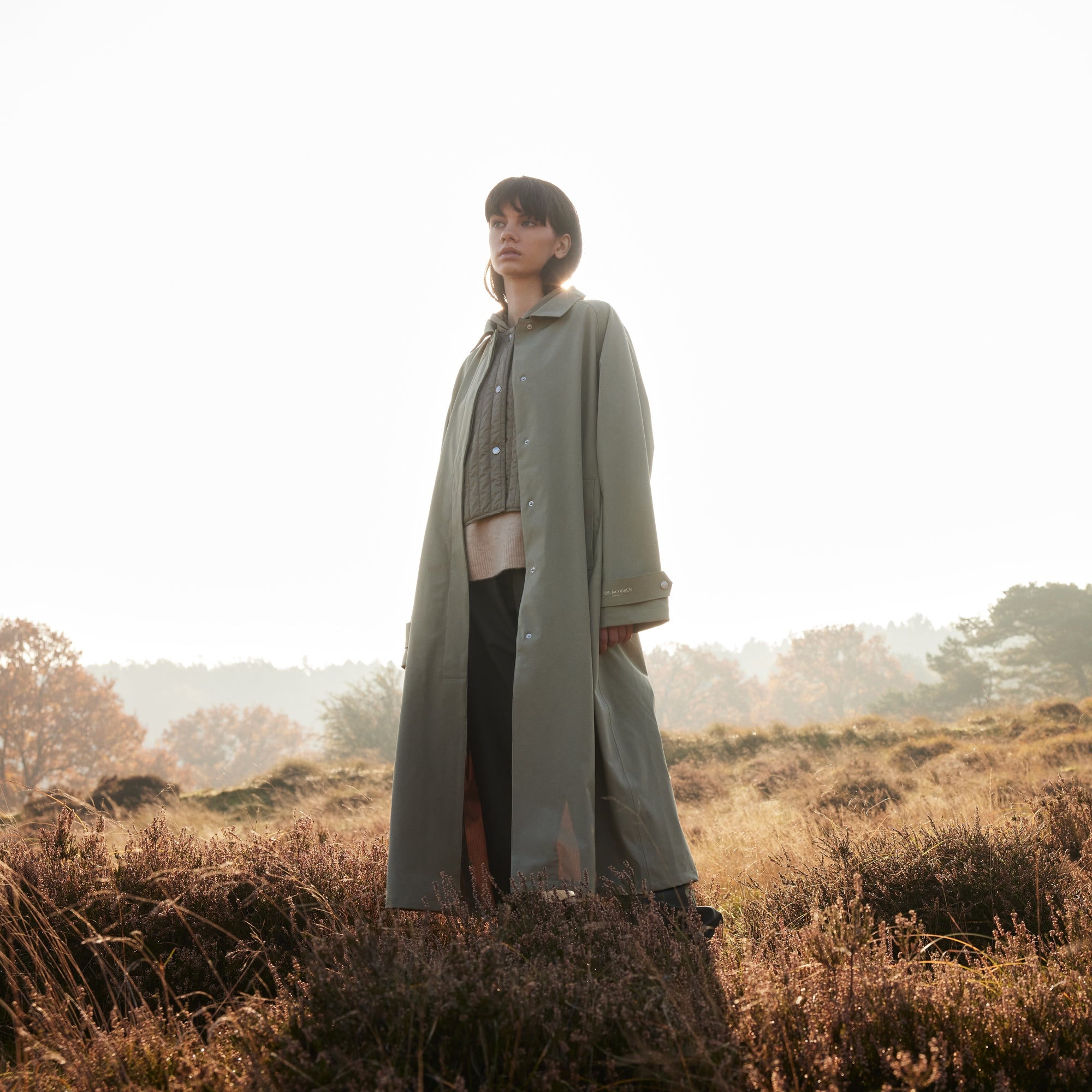 Regenjas RAIN203 | Sage | Raincoat | Ilse Jacobsen