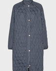 Lange Gewatteerde Jas AROS05 | Ombre Blue | Jacket | Ilse Jacobsen