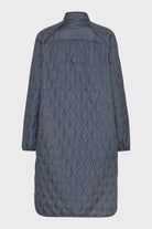 Lange Gewatteerde Jas AROS05 | Ombre Blue | Jacket | Ilse Jacobsen