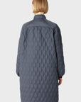 Lange Gewatteerde Jas AROS05 | Ombre Blue | Jacket | Ilse Jacobsen