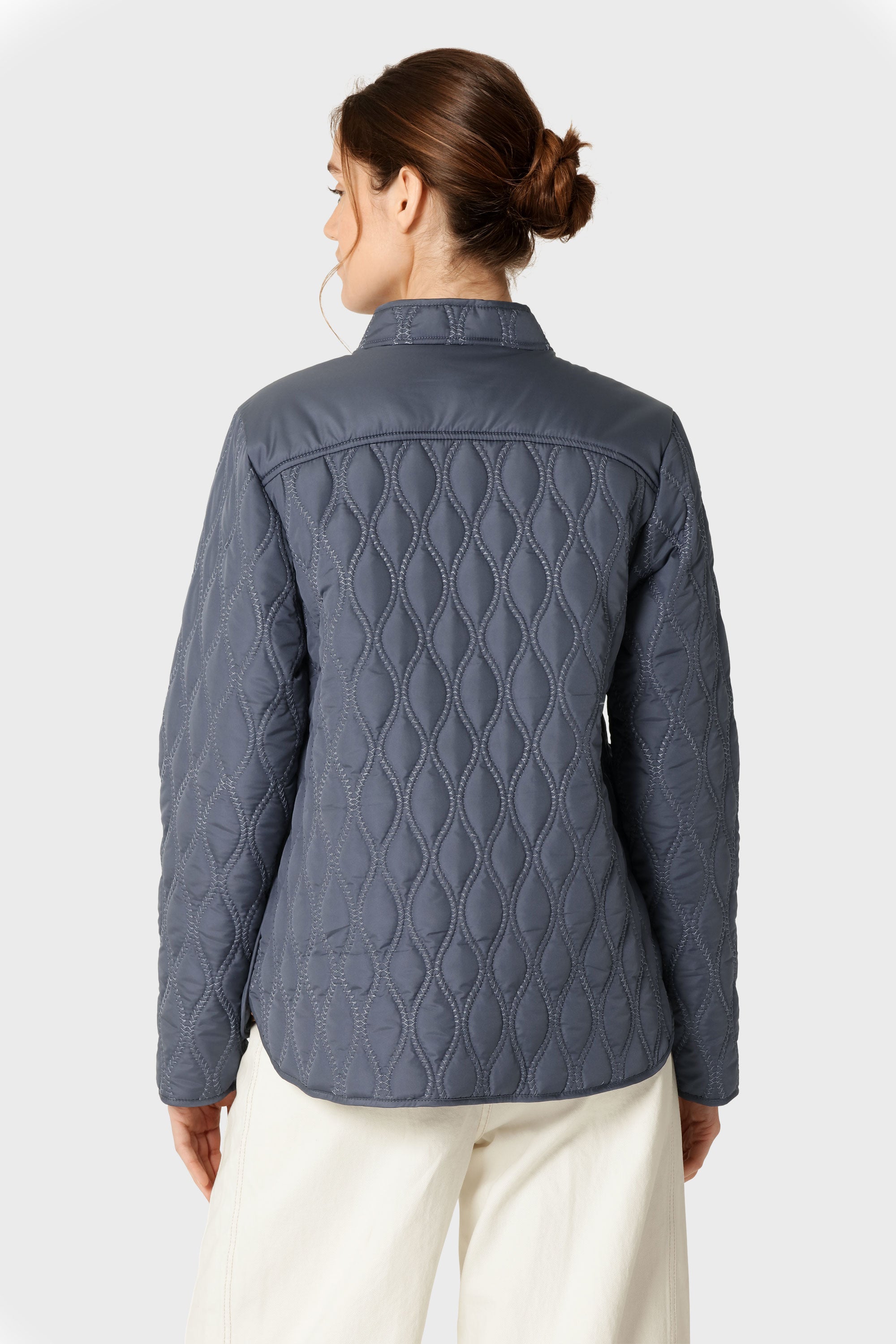 Korte Gewatteerde Jas AROS06 | Ombre Blue | Jacket | Ilse Jacobsen