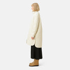 Gewatteerde jas ART06 | Bleached Sand | Coat | Ilse Jacobsen