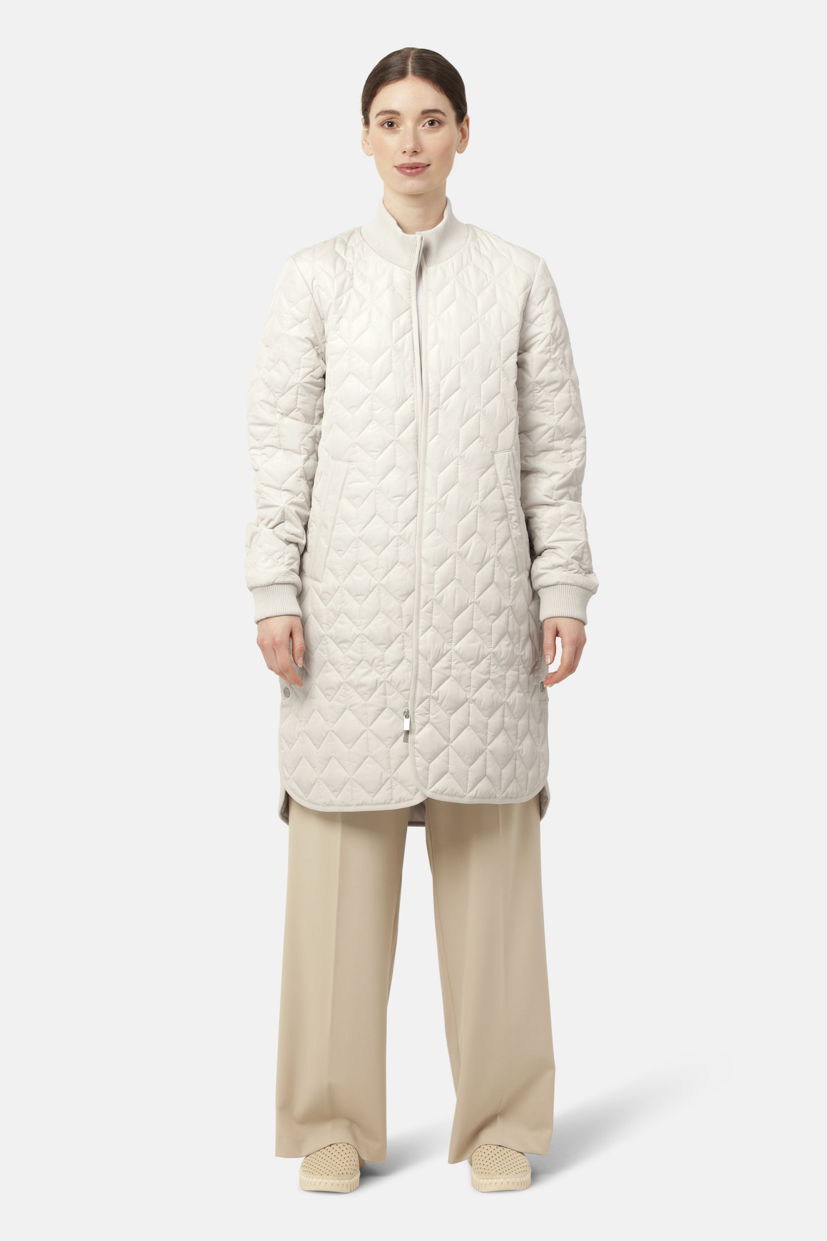 Gewatteerde jas ART06 | Kit | Coat | Ilse Jacobsen