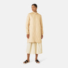 Gewatteerde jas ART06 | Beige | Coat | Ilse Jacobsen