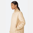Gewatteerde jas ART06 | Beige | Coat | Ilse Jacobsen