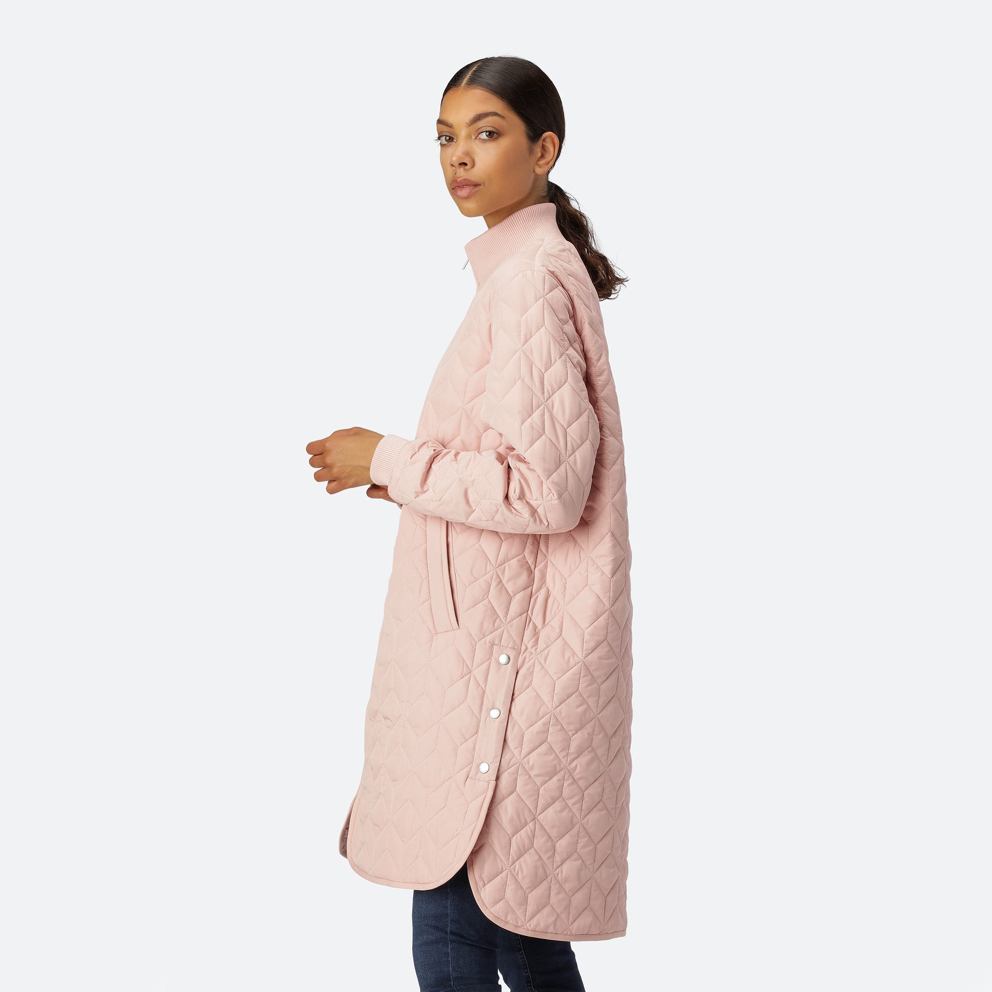 Padded Quilt Coat ART06 - 301 Pale Pink | Pale Pink