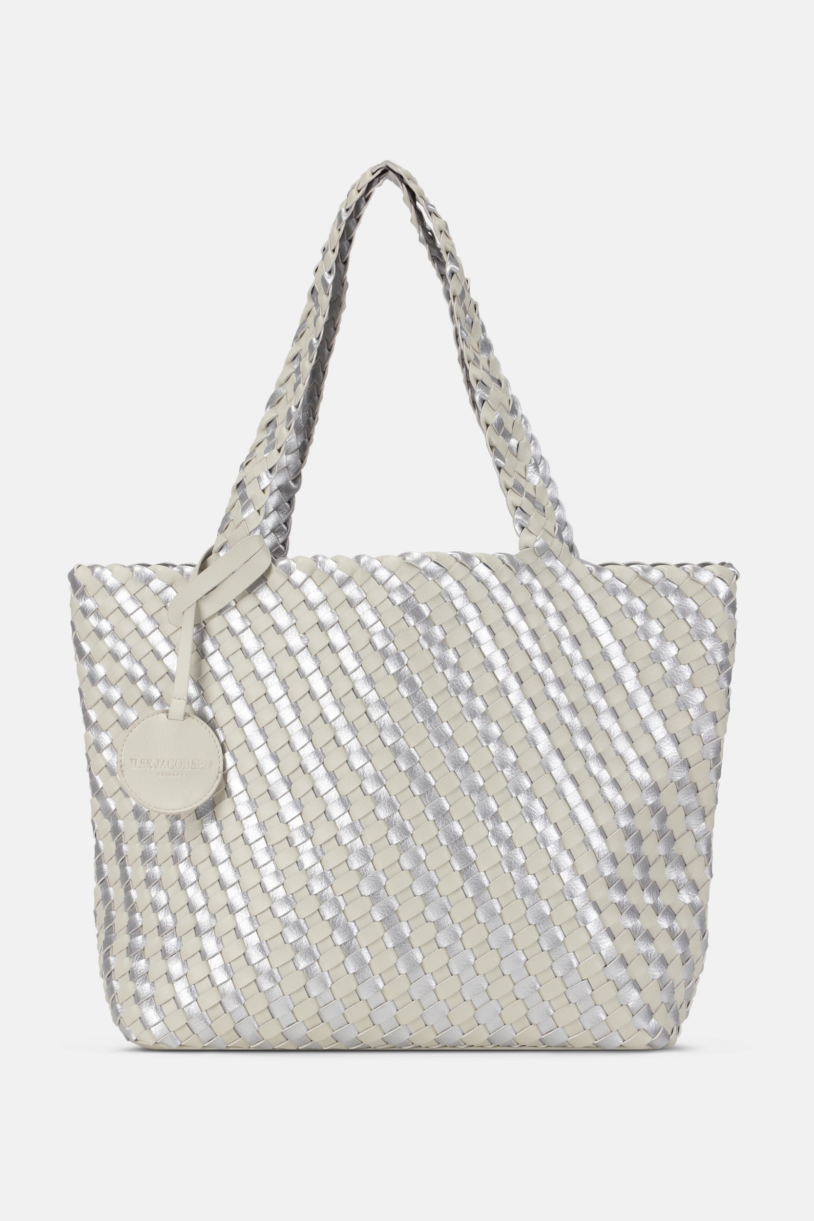 Reversible Tote Bag BAG06C - 121710 Milk Cream Silver | Milk Cream Silver | Bag | Ilse Jacobsen