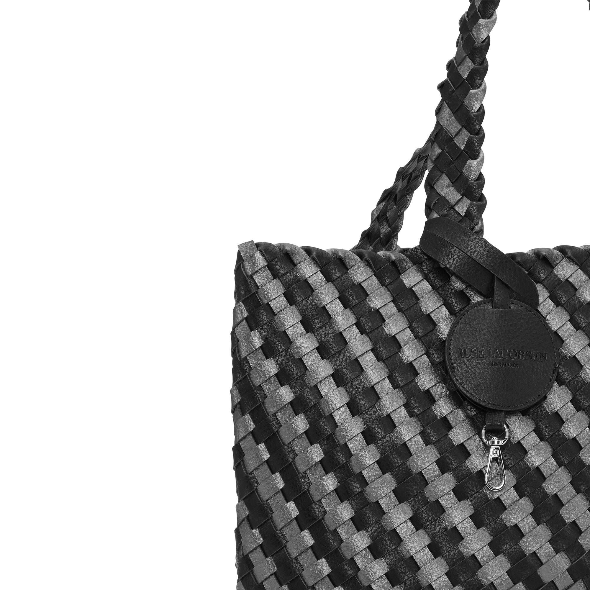 Reversible Tote bag BAG06C - 1718 Black Gun metal | Black metal | Bag | Ilse Jacobsen