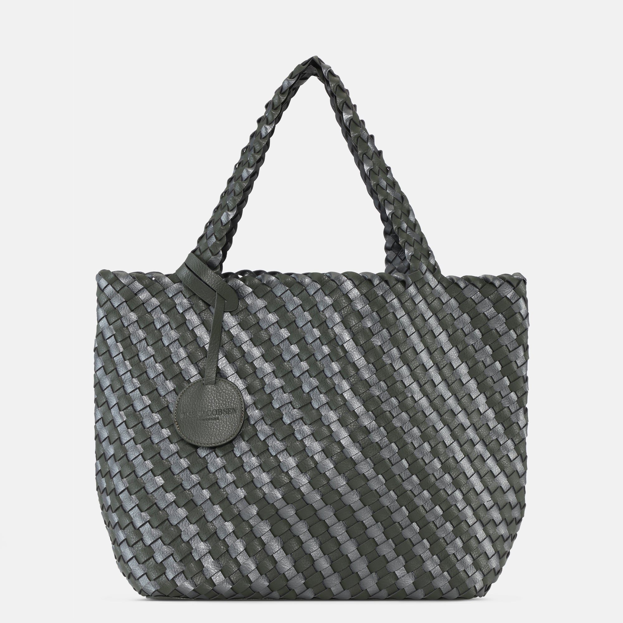 Reversible Tote bag BAG06C - 410718 Army Gun Metal | Army Metal | Bag | Ilse Jacobsen