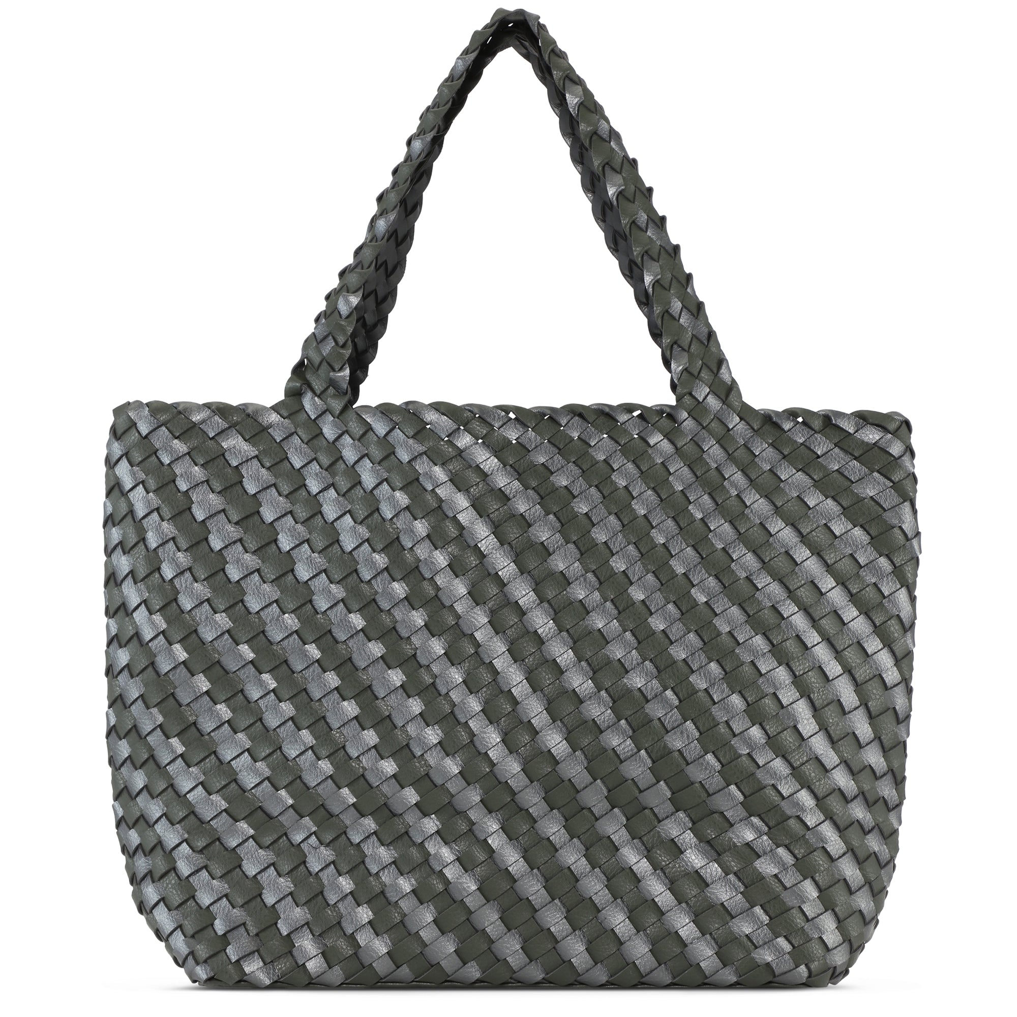 Reversible Tote bag BAG06C - 410718 Army Gun Metal | Army Metal | Bag | Ilse Jacobsen