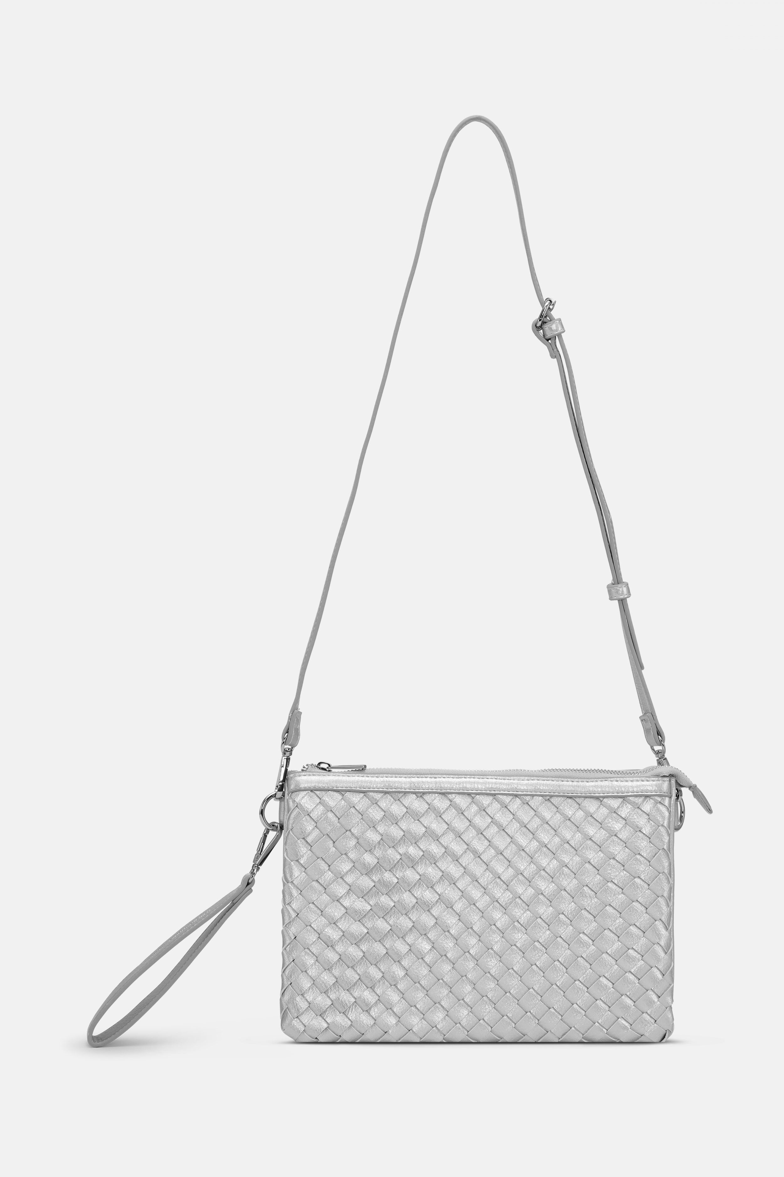 Cross Body Tas BAG08CB | Silver | Bag | Ilse Jacobsen