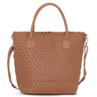 Reversible Tote Bag BAG08TOTE | Burnt Caramel Metallic Brown | Bag | Ilse Jacobsen
