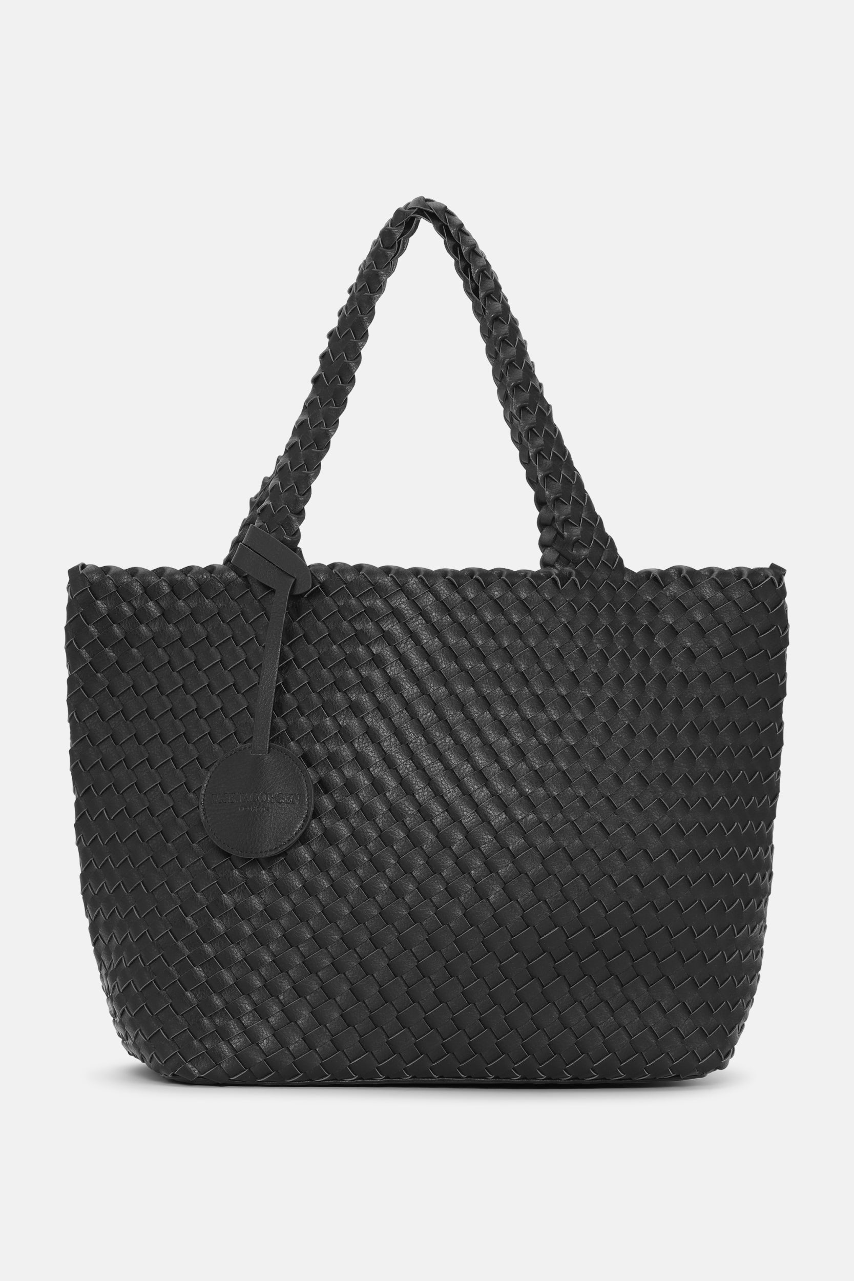 Reversible Tote bag BAG08 M | Black metal | Bag | Ilse Jacobsen