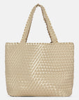Reversible Tote bag BAG08 M - 101780 Ivory Platin | Ivory Platin